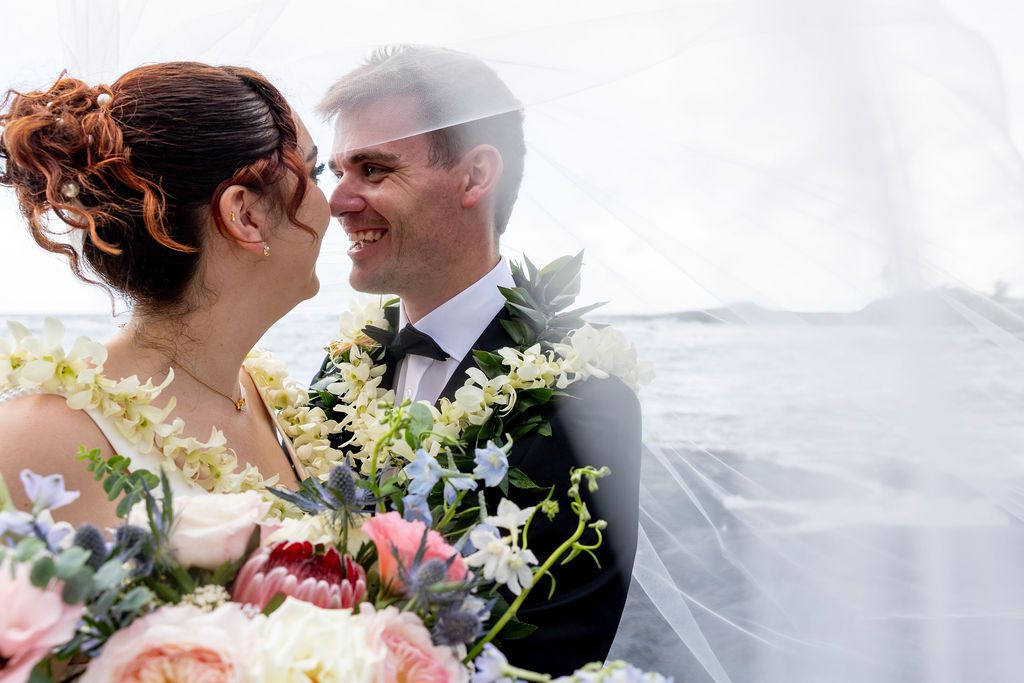 Aimee & Daniel’s Island Wedding at Punaluʻu Beach, Hawaiʻi Island